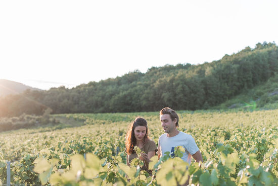 Photo Domaine des Crais - Benjamin Tissier et Andréa Vauchez - Association Beaujol'art - dégustation de vin à bien boire en Beaujolais BBB