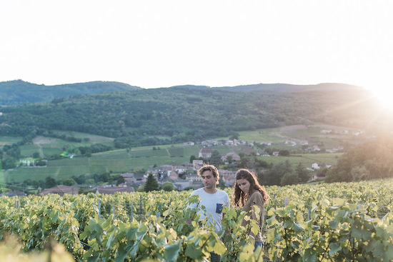 Photo Domaine des Crais - Benjamin Tissier et Andréa Vauchez - Association Beaujol'art - dégustation de vin à bien boire en Beaujolais BBB