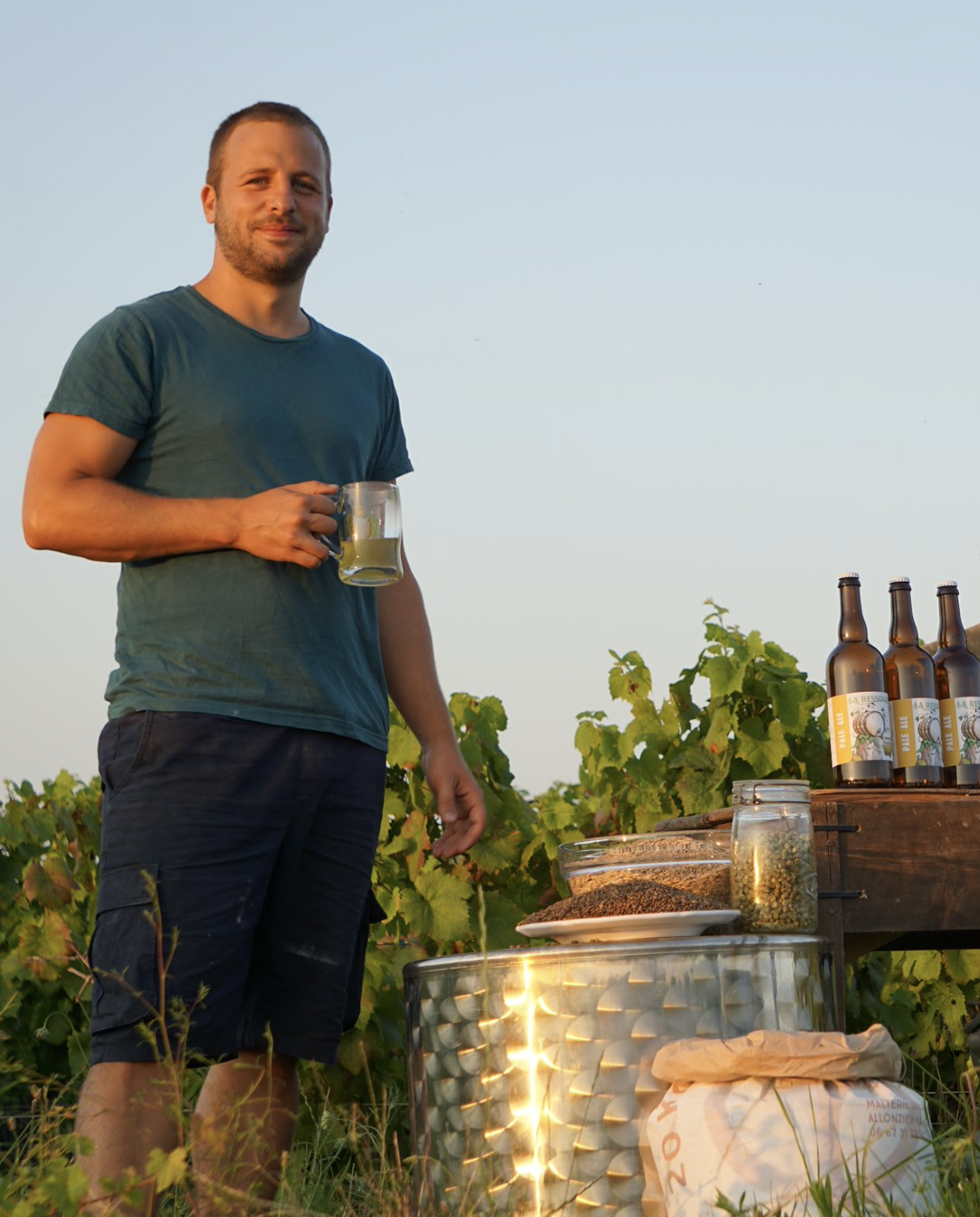 Photo Brasserie Ressource - invité de l'Association Beaujol'art - dégustation de vin à bien boire en Beaujolais BBB